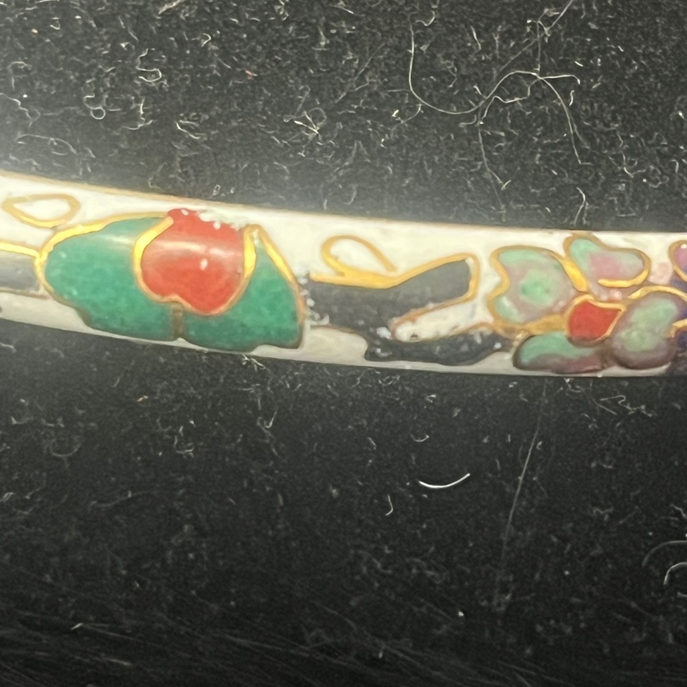 Vintage Cloisonné  Enamel Bangle.